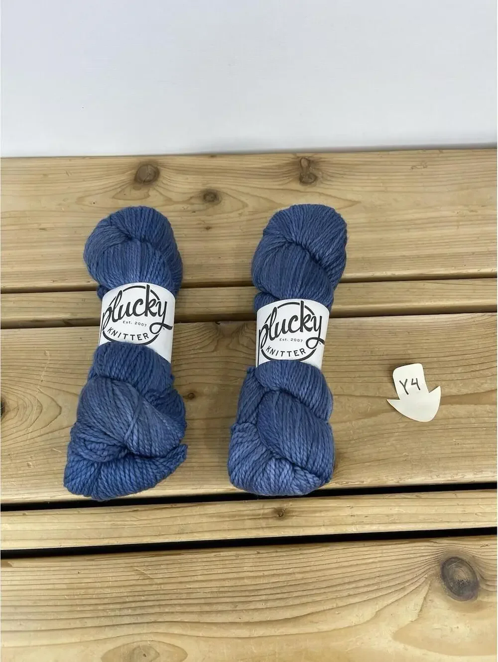 Lot of 2 Plucky Knitter Cozy Yarn - 90% Merino 10% Baby Camel 520 Yards -Rare - Picture 1 of 3